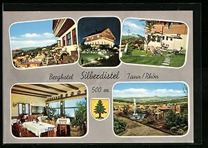 Bild des Verkufers fr Ansichtskarte Tann i. Rhn, Berghotel Silberdistel, auf der Terrasse, im Gastraum, auf der Liegewiese zum Verkauf von Bartko-Reher