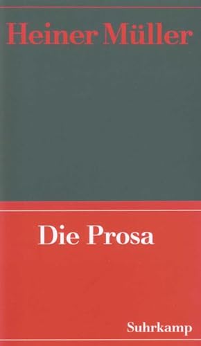 Seller image for Werke Werke 2: Die Prosa for sale by Berliner Bchertisch eG