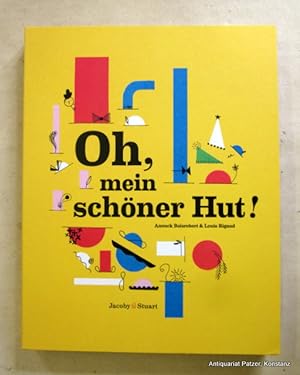 Seller image for Oh, mein schner Hut! Pop-Up-Bilderbuch. Berlin, Jacoby & Stuart, 2016. 4to. 12 Bl. mit 10 doppelblattgroen farbigen Pop-Up-Szenarien, 1 Einlegeblatt des Verlags. Or.-Kart. (ISBN 9783942787703). for sale by Jrgen Patzer