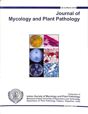 Seller image for Journal of Mycology and Plant Pathology Volume 40(1) for sale by Majestic Books