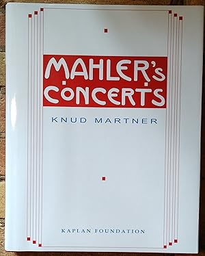 Seller image for Mahler's Concerts for sale by Trinders' Fine Tools