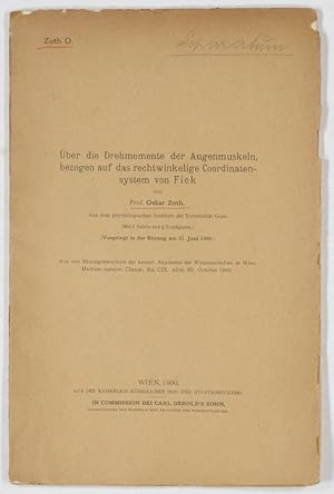 Bild des Verkufers fr ber die Drehmomente der Augenmuskeln, bezogen auf das rechtswinkelige Coordinatensystem von Fick. zum Verkauf von Antiq. F.-D. Shn - Medicusbooks.Com