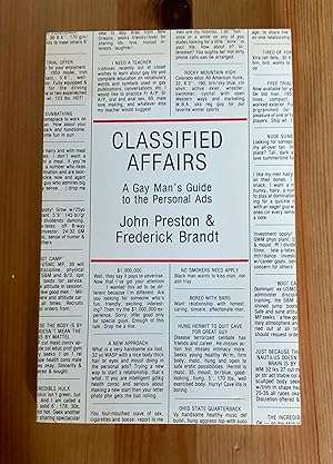 Imagen del vendedor de CLASSIFIED AFFAIRS a la venta por Highstreet Books ABA ILAB