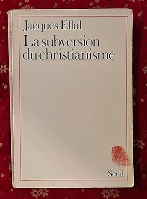Seller image for La Subversion du christianisme. Coll.  Empreintes  for sale by Librairie Pierre BRUNET