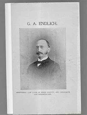 Seller image for G. A. Endlich for sale by Legacy Books II
