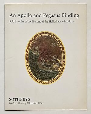 Sotheby's: An Apollo and Pegasus Binding. London, 5 December 1996.
