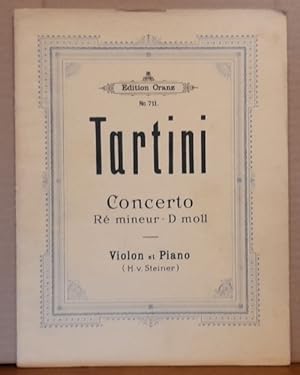 Bild des Verkufers fr Concerto. Re mineur - D Moll. Violon et Piano (H.v. Steiner) zum Verkauf von ANTIQUARIAT H. EPPLER