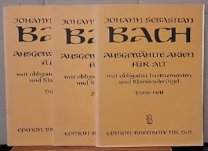 Ausgewählte Arien für ALT mit obligaten Instrumenten und Klavier oder Orgel Heft I, II, III (nach...