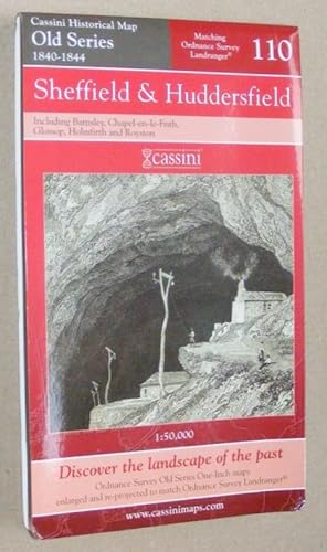Sheffield and Huddersfield. Cassini Historical Map Old Series 1840-1844, Sheet 110