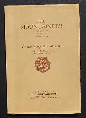 The Mountaineer December 15m 1928 volume XXI twenty-one 21 Number 1 one -- Cascade Rabge if Washi...