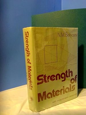 Imagen del vendedor de STRENGTH OF MATERIALS a la venta por Second Story Books, ABAA