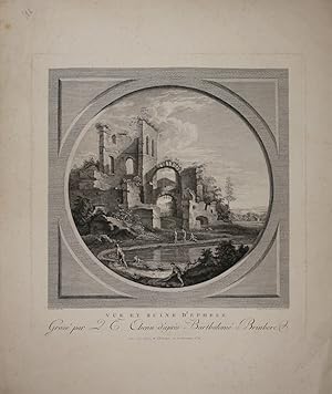 Vue et ruine d'Ephese. Gravé par par M.lle L.T. Chenu, sous la Direction de M.r Le Bas. d'après B...