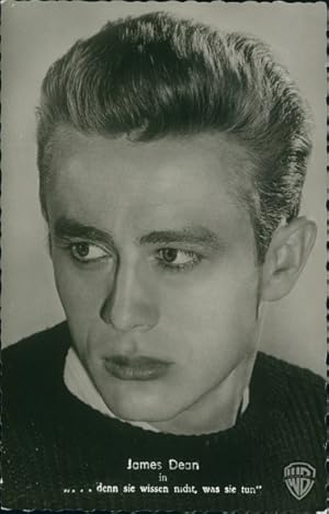 Immagine del venditore per Ansichtskarte / Postkarte Schauspieler James Dean, Portrait, Film . denn sie wissen nicht, was sie tun venduto da akpool GmbH