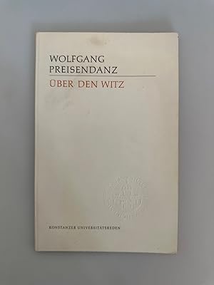 Bild des Verkufers fr ber den Witz (=Konstanzer Universittsreden, 13). zum Verkauf von Wissenschaftl. Antiquariat Th. Haker e.K