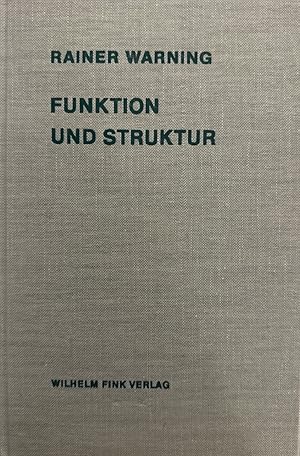 Seller image for Funktion und Struktur. Die Ambivalenzen des geistlichen Spiels. for sale by Wissenschaftl. Antiquariat Th. Haker e.K