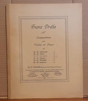 Bild des Verkufers fr Compositions pour Violon et Piano Op. 67 Canzonetta zum Verkauf von ANTIQUARIAT H. EPPLER
