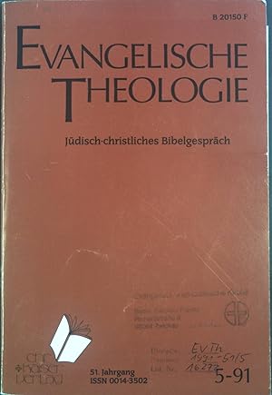 Seller image for Evangelische Theologie: Jdisch-christliches Bibelgesprch. 5/91 for sale by books4less (Versandantiquariat Petra Gros GmbH & Co. KG)