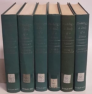 Psychology: a Study of a Science (6 vols.set/ 6 Bände KOMPLETT) - Vol.I-III: Study I: Conceptual ...