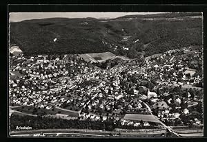 Bild des Verkufers fr Ansichtskarte Arlesheim, Ortsansicht vom Flugzeug aus zum Verkauf von Bartko-Reher