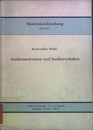 Imagen del vendedor de Studienmotivation und Studienverhalten. Motivationsforschung ; Bd. 5; a la venta por books4less (Versandantiquariat Petra Gros GmbH & Co. KG)