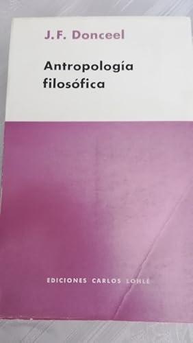 Seller image for ANTROPOLOGA FILOSFICA for sale by Librera Pramo