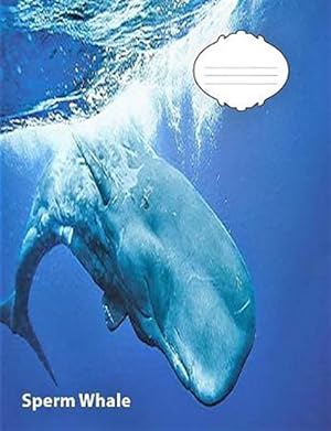 Imagen del vendedor de Sperm Whale Wide Ruled Line Paper Composition Book: Whale Fans, Elementary Students, School Supplies, Visual Imparied, Large Handwriting a la venta por GreatBookPrices