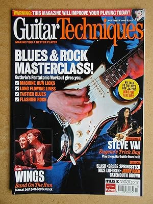 Bild des Verkufers fr Guitar Techniques Magazine. November 2008. zum Verkauf von N. G. Lawrie Books