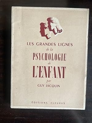 Imagen del vendedor de Les Grands lignes de la Psychologie de l'enfant a la venta por Dmons et Merveilles