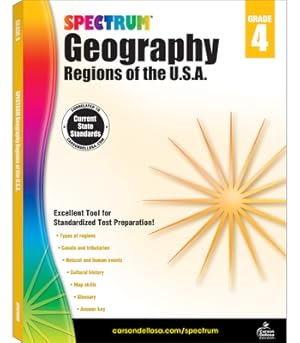 Seller image for Spectrum Geography, Grade 4: Regions of the U.S.A. (Paperback or Softback) for sale by BargainBookStores