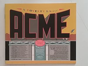 Imagen del vendedor de Acme Novelty Library - Issue 12 Twelve XII - Volume VI Chapter VI a la venta por West Portal Books