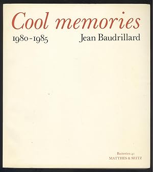 Image du vendeur pour Cool memories 1980-1985. mis en vente par Versandantiquariat Markus Schlereth