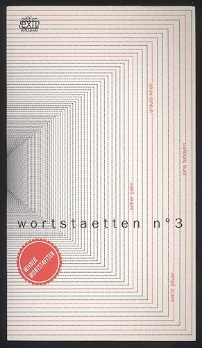 Bild des Verkufers fr Wortstaetten No 3. Anthologie. Das Buch zum interkulturellen Autorentheaterprojekt "Wiener Wortstaetten" 2008. (Ursula Knoll, Seher Cakir, Sina Tahayori, Semir Plivac). zum Verkauf von Versandantiquariat Markus Schlereth