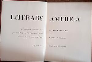 Seller image for Literary America: A Chronicle of American Writers from 1607-1952 with 173 Photographs of the American Scene That Inspired Them for sale by The Book House, Inc.  - St. Louis