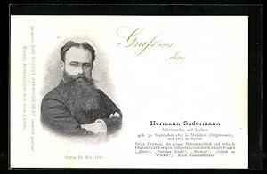 Ansichtskarte Hermann Sudermann, Schriftsteller und Dichter