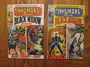 Bild des Verkufers fr Marvel Amazing Adventures Black Widow Set #1 to #8 1970-71 Plus The Inhumans (8 Issues) zum Verkauf von Clarkean Books