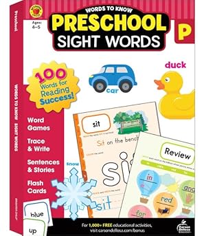 Image du vendeur pour Words to Know Preschool Sight Words mis en vente par GreatBookPrices