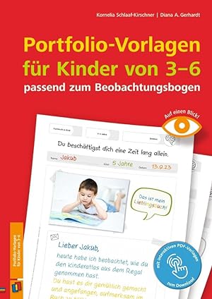 Seller image for Portfolio-Vorlagen fr Kinder von 3-6 - passend zum Beobachtungsbogen for sale by moluna