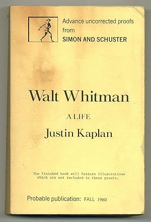 Seller image for Walt Whitman: A Life for sale by Between the Covers-Rare Books, Inc. ABAA