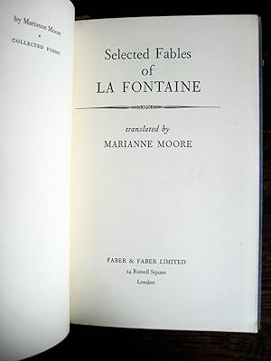 Seller image for Selected Fables of La Fontaine. Translated by Marianne Moore for sale by James Fergusson Books & Manuscripts