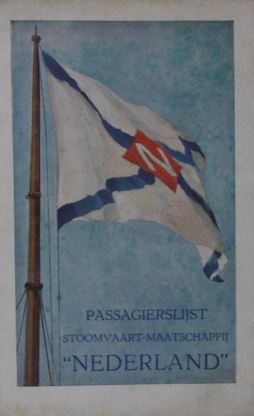 Seller image for Passagierslijst. S.S. 'Koningin der Nederlanden' van Batavia naar Amsterdam via Singapore, Belawan-Deli, Sabng, Colombo, Duez, Port-Sad, Genua, Algiers en Southhampton. 14 Januari 1925. for sale by Gert Jan Bestebreurtje Rare Books (ILAB)