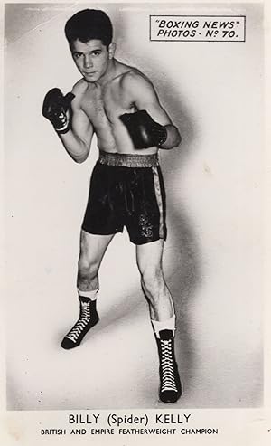 Billy Kelly Irish Boxer Boxing Champion Old PB Real Photo Postcard