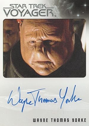 Immagine del venditore per Wayne Thomas Yorke Star Trek Voyager Hand Signed Autograph Card venduto da Postcard Finder