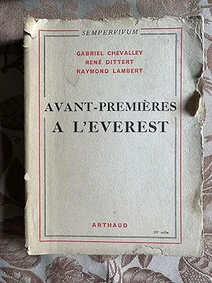 Seller image for Avant premieres  l'everest for sale by Dmons et Merveilles