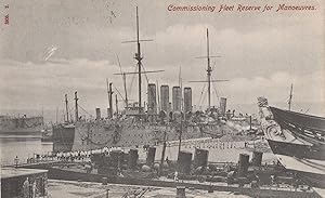 Fleet Reserve For Military Manoeuvres Ship 1904 Old Postcard