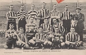 Gloucester Rugby Team in WW1 1914 Antique Sports Postcard