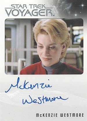 Immagine del venditore per McKenzie Westmore Star Trek Voyager Hand Signed Autograph Card venduto da Postcard Finder