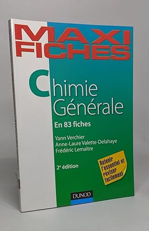 Seller image for Maxi fiches de Chimie gnrale - 2e dition - 83 fiches: 83 fiches for sale by crealivres
