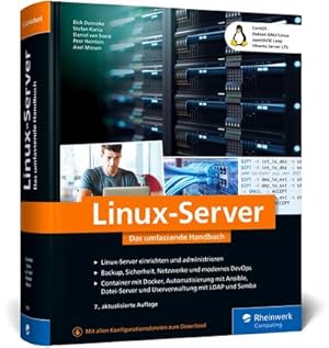 Immagine del venditore per Linux-Server : Das umfassende Handbuch. Inkl. CentOS, Debian GNU/Linux, openSUSE Leap, Ubuntu Server LTS und mehr - Ausgabe 2023 venduto da AHA-BUCH GmbH