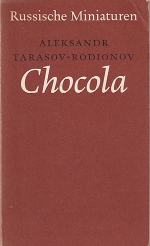 Imagen del vendedor de Chocola a la venta por In 't Wasdom - antiquariaat Cornelissen & De Jong
