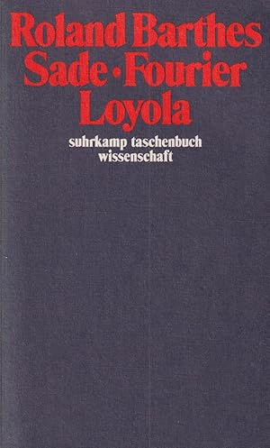 Seller image for Sade - Fourier - Loyola for sale by In 't Wasdom - antiquariaat Cornelissen & De Jong